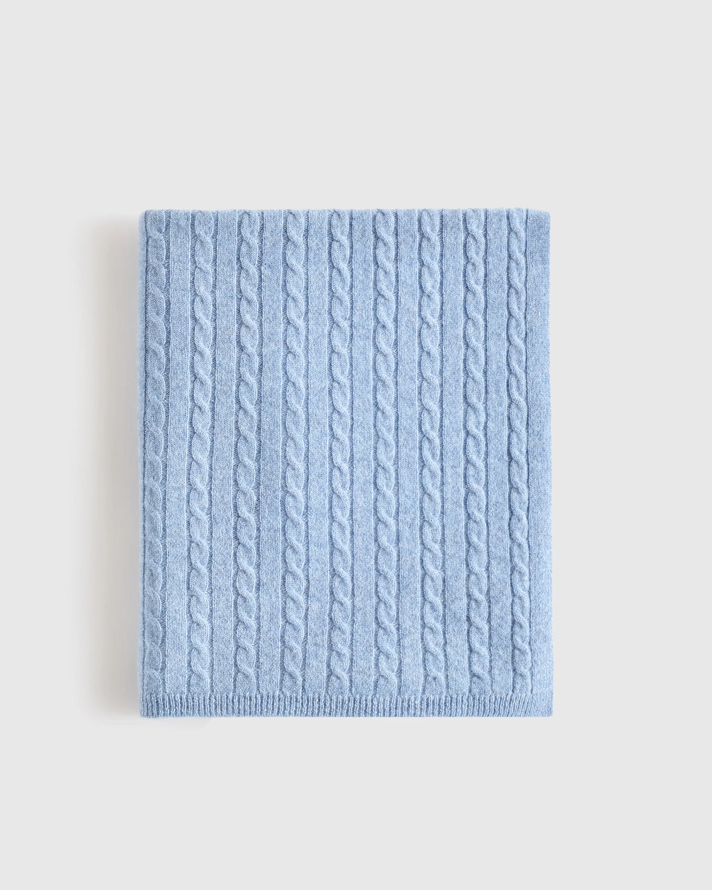 Mongolian Cashmere Cable Knit Baby Blanket - One Size / Teak