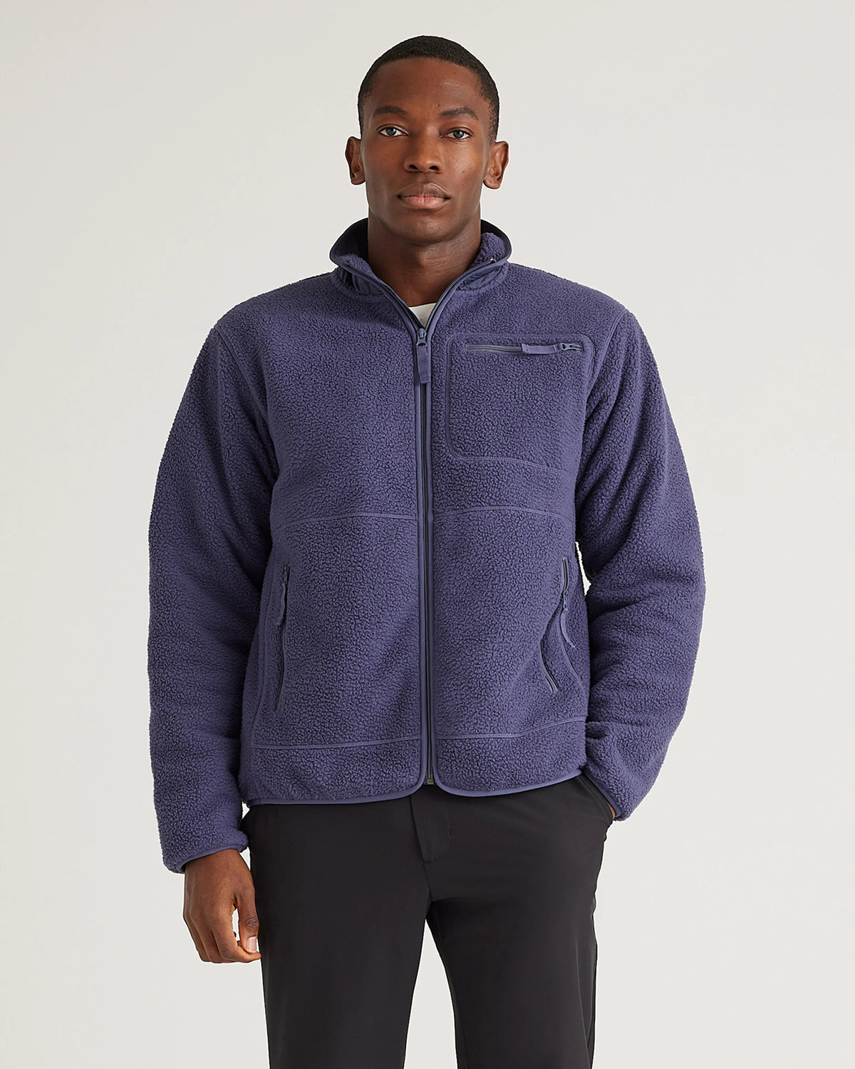 Sherpa Full Zip Jacket - S / Navy Main image