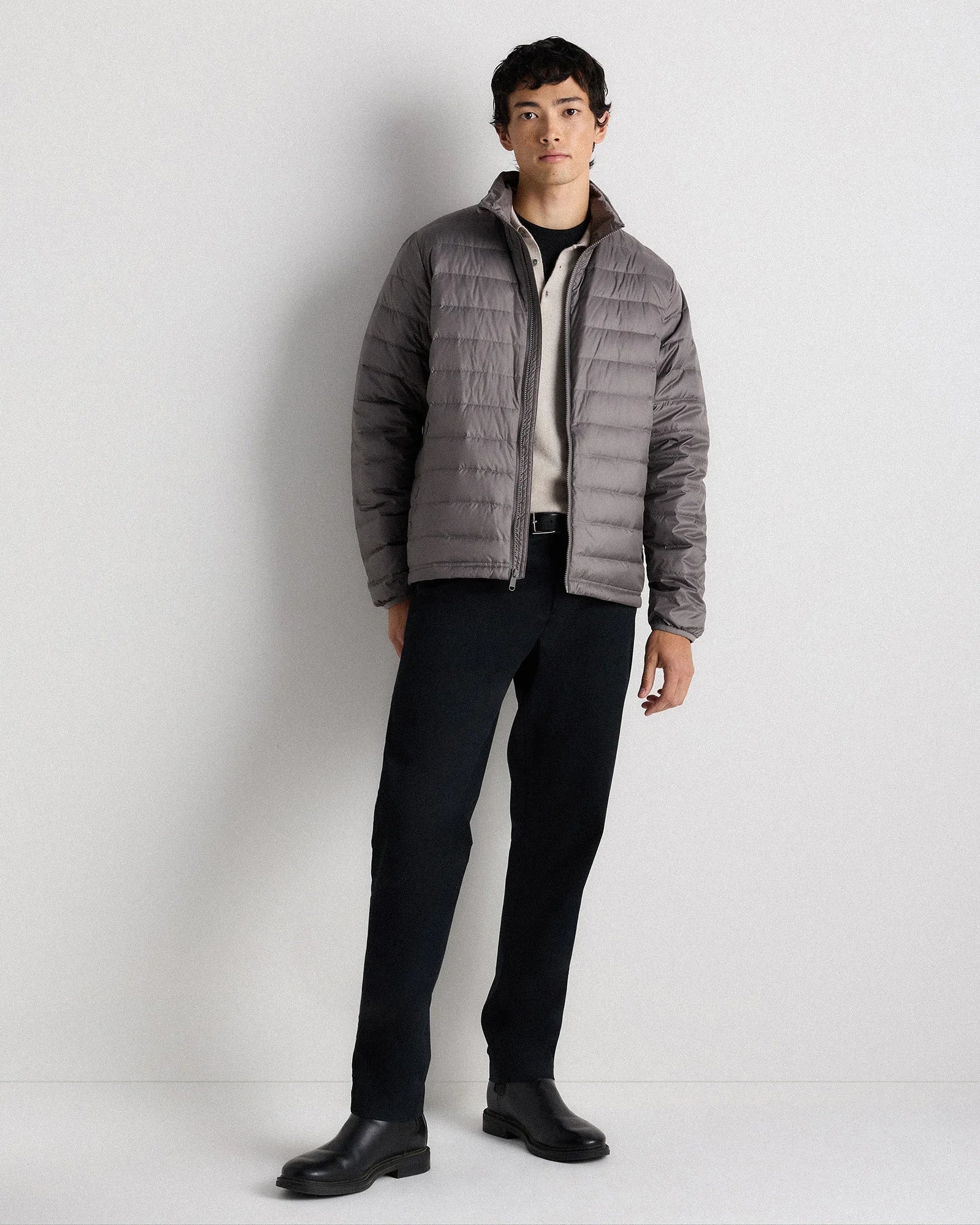 Lightweight Down Packable Puffer Jacket - XS / Overcast Grey Secondary image