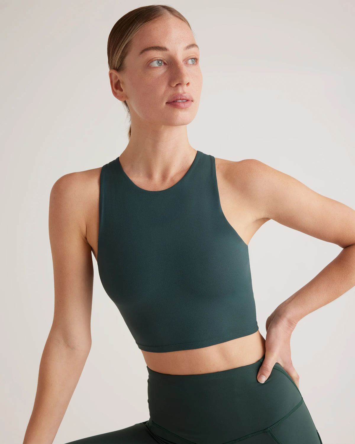 Ultra-Form High-Neck Cropped Tank - XS / Black Camo