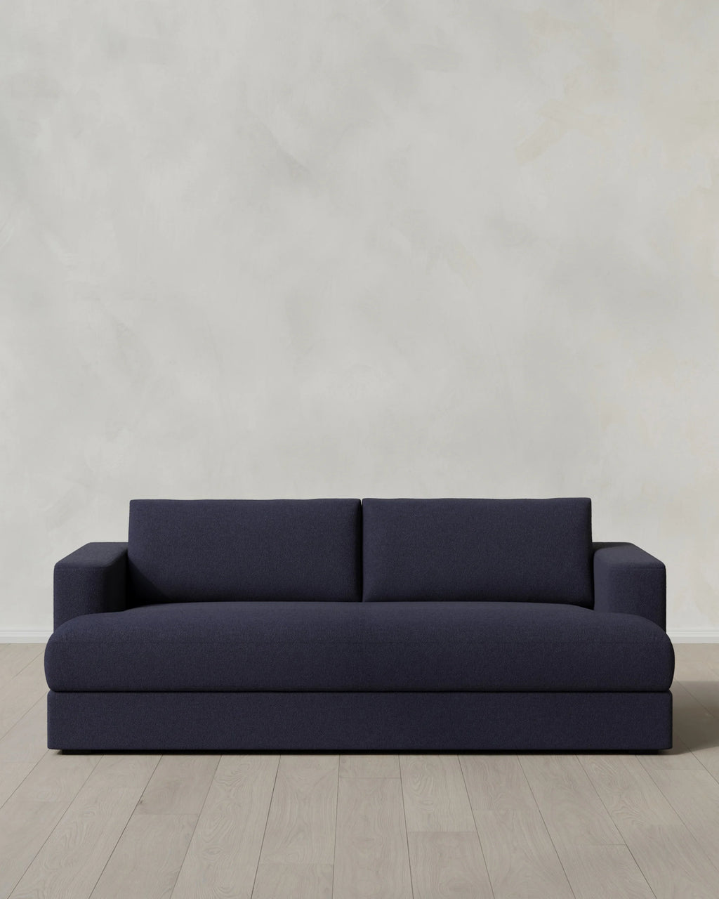 Sierra Curved Arm Sleeper Sofa in Performance Basketweave - One Size / Flax