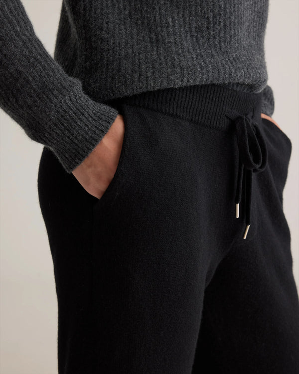 Mongolian Cashmere Jogger - S / Heather Truffle Brown