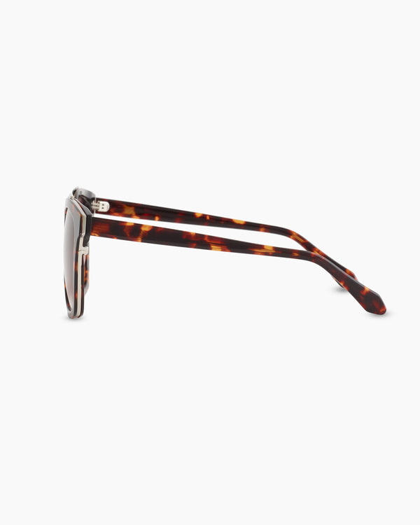 Remi Polarized Acetate Sunglasses - One Size / Ginger Tortoise with Brown Gradient lens