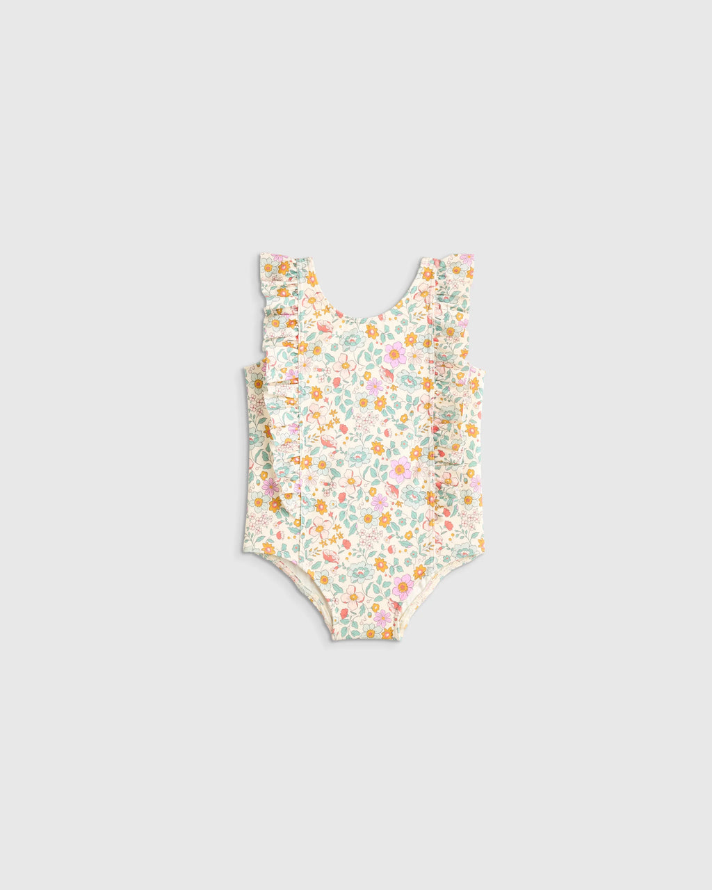 Ruffle One Piece Swimsuit - 0-3M / Pineapple