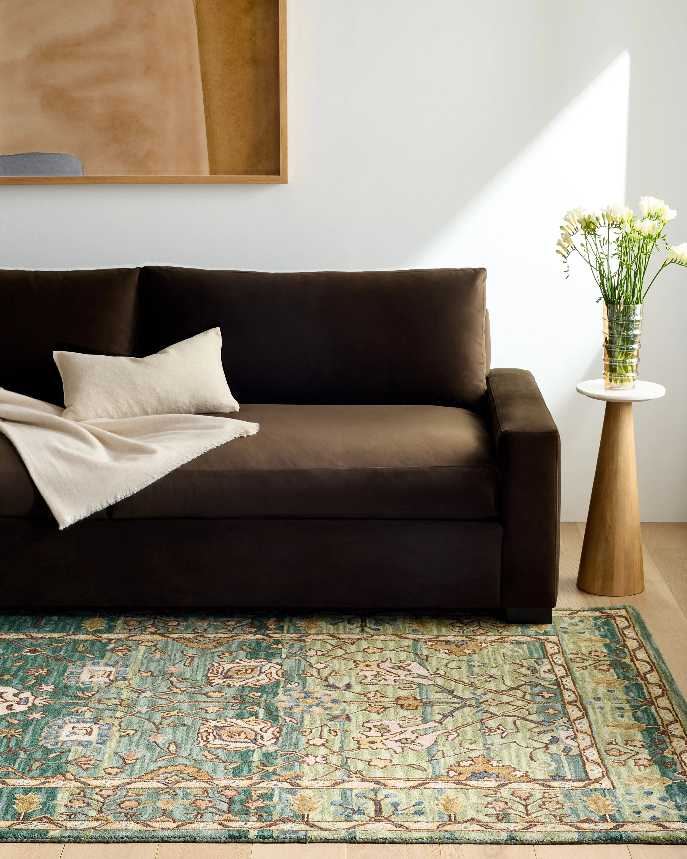 Aden Wool Rug - 5' x 8' / Green Secondary image