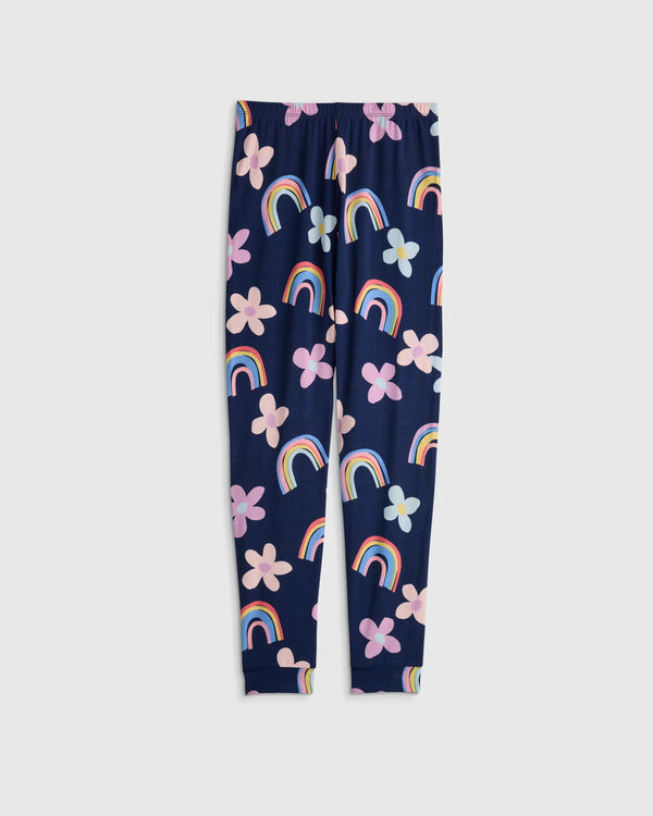 Bamboo Long Sleeve and Pant Pajama Set - 6 / Wildflower Dreams