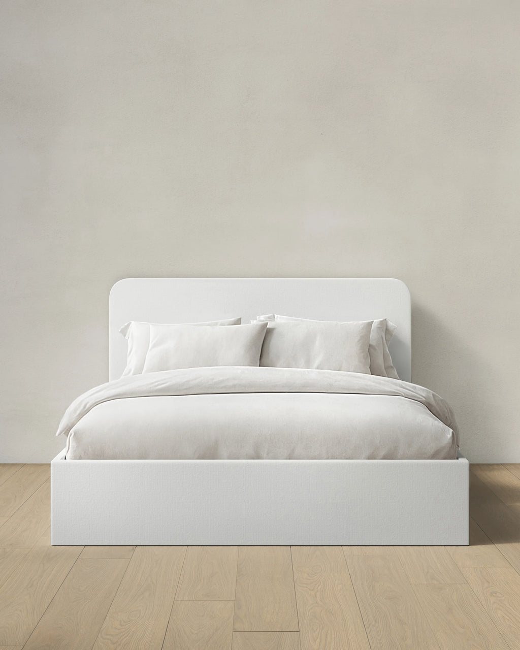 100% Linen Curved Bed - Full / Canvas