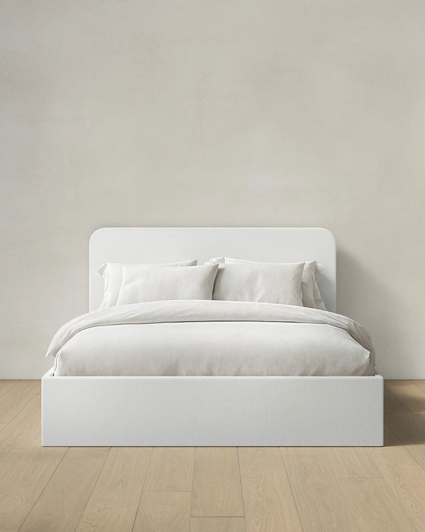100% Linen Curved Bed - Full / Canvas