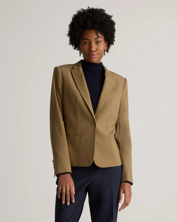 Italian Wool Tailored Blazer - XS / Navy