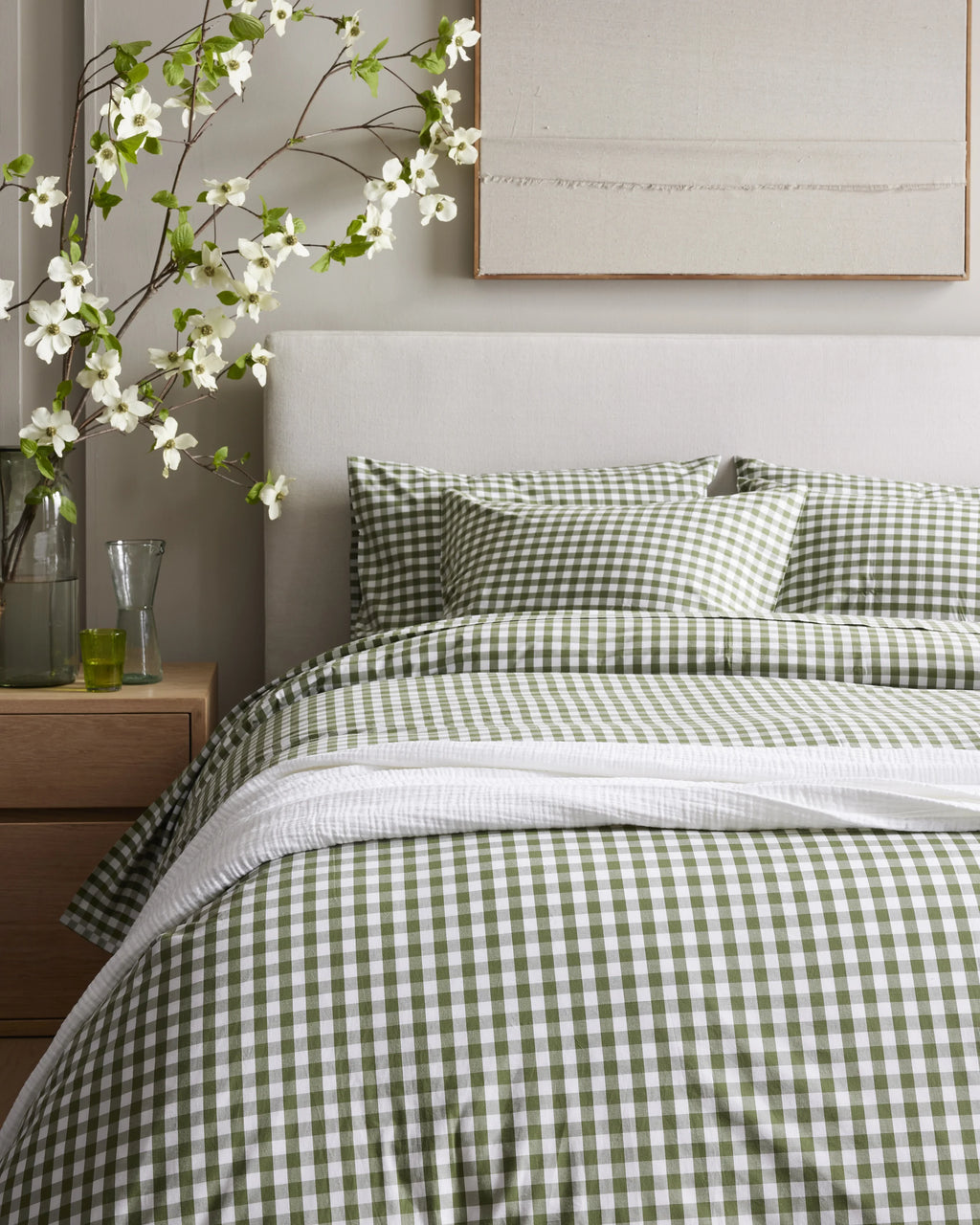 Organic Crisp Percale Deluxe Bedding Bundle - Twin / White