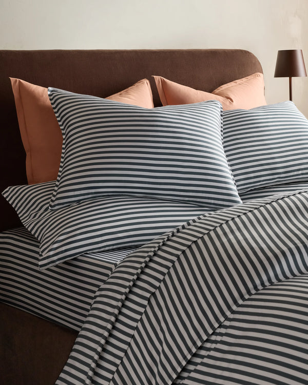 Bamboo Stripe Sham Set - Standard / Double Stripe Espresso
