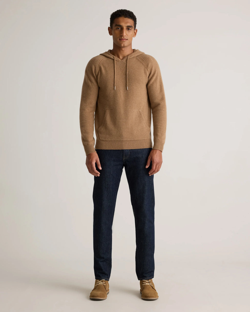 Mongolian Cashmere Pullover Hoodie - XS / Sea Spray Green