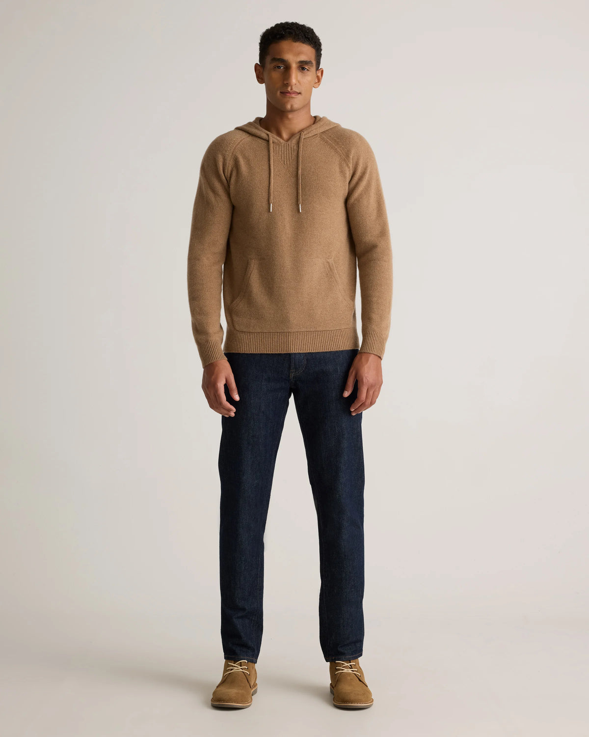 Mongolian Cashmere Pullover Hoodie - XS / Sea Spray Green
