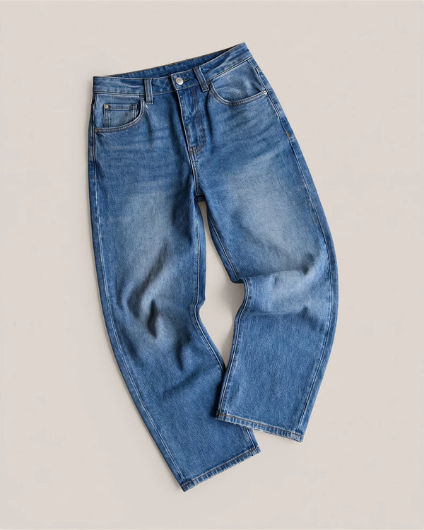 Bella Stretch Barrel Jeans - 24 / Cool Blue