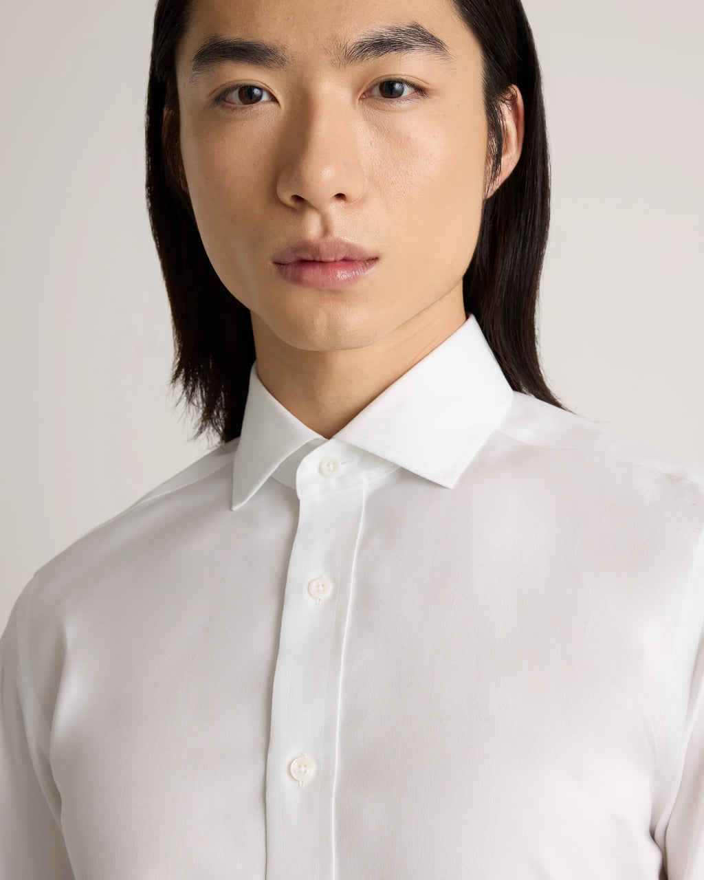 Organic Cotton Oxford Non-Iron Dress Shirt - S / Bold Black