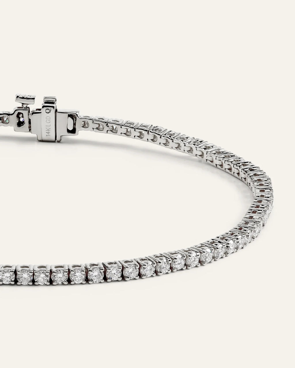 14K Gold Lab Grown Diamond Tennis Bracelet - 2ctw - 6.5" / Yellow Gold