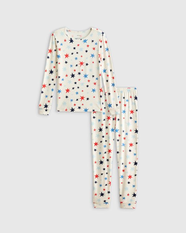 Bamboo Long Sleeve and Pant Pajama Set - 2T / Wildflower Dreams