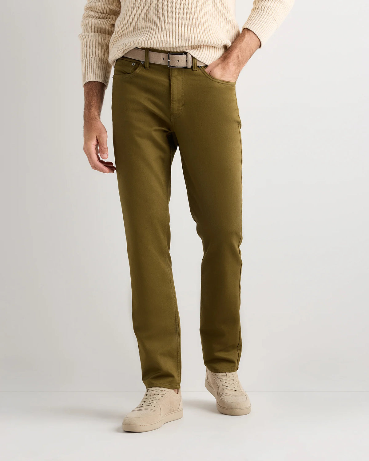 Comfort Stretch Traveler 5-Pocket Pants - Straight - 28X30 / Military Olive Main image