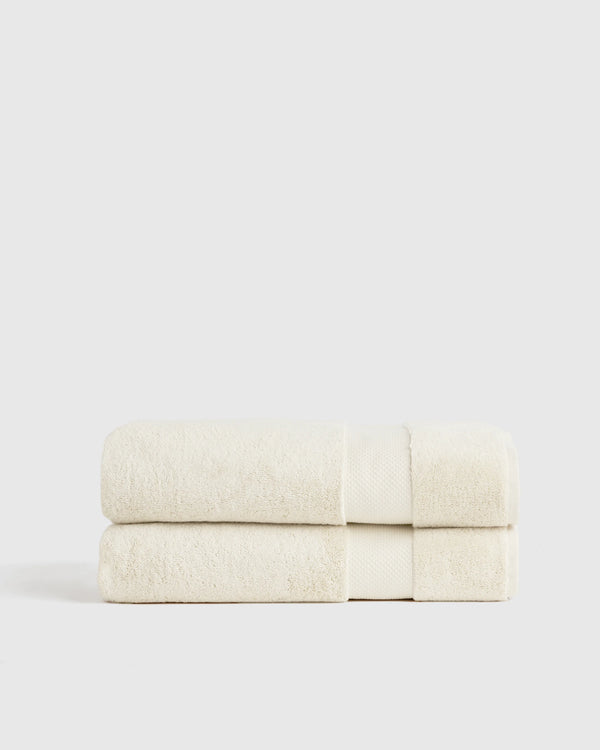 Turkish Ultra Plush Bath Sheet (Set of 2) - One Size / White