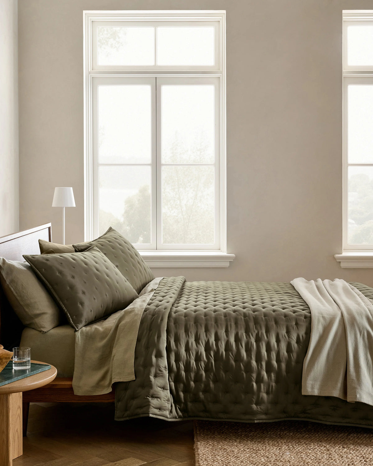 Bamboo Dream Quilt Set - Twin / Sage