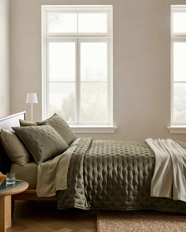Bamboo Dream Quilt Set - Twin / Sage