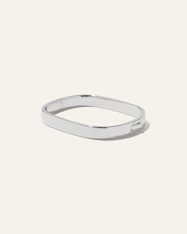 Rectangular Bangle - One Size / Sterling Silver