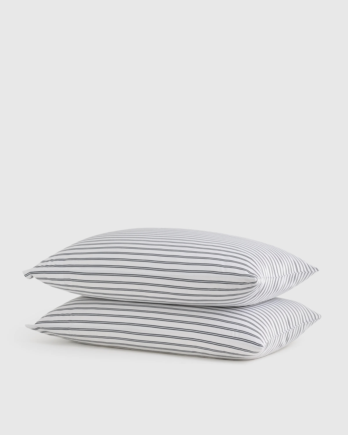 Bamboo Stripe Pillowcase Set - Standard / Double Stripe Espresso