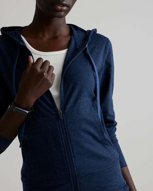 Flowknit Full-Zip Hoodie - XS / Heather Deep Navy