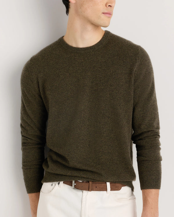 Mongolian Cashmere Crewneck Sweater - XS / Black