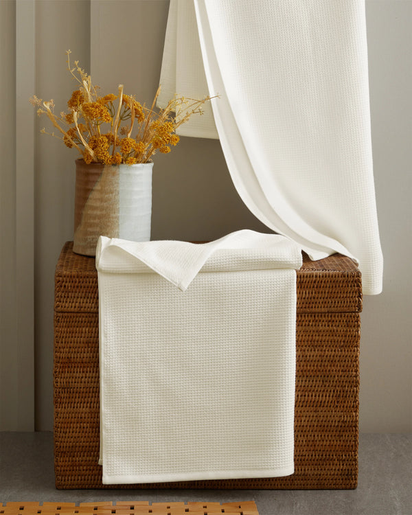 Turkish Waffle Terry Bath Sheet Bundle - One Size / White