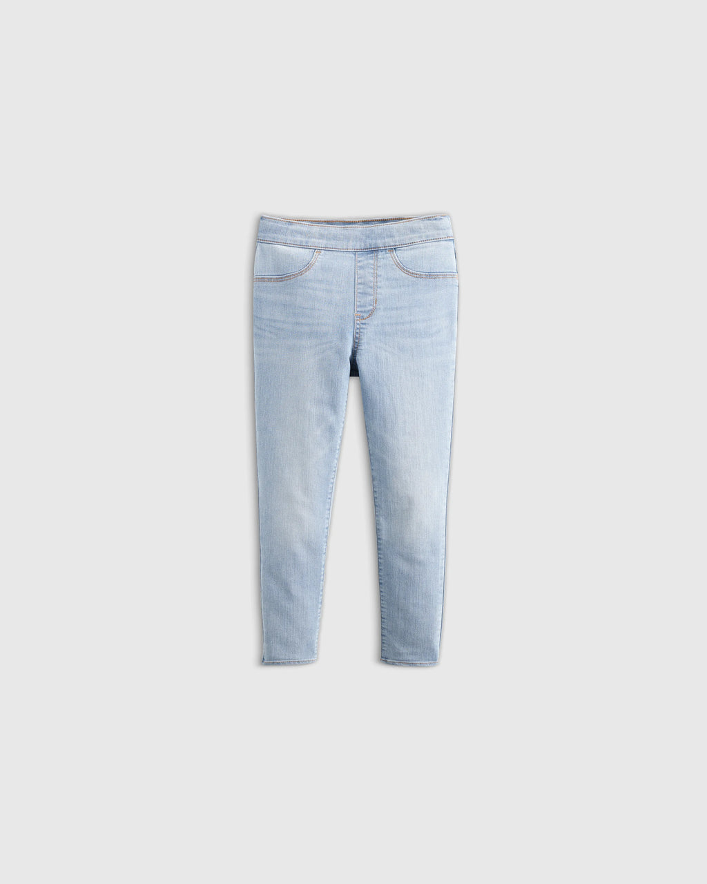 Girls EcoStretch Pull On Jeggings - 9-12M / Light Wash
