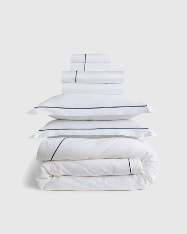 Signature Giza Cotton Sateen Deluxe Bedding Bundle - Twin / Dried Sage