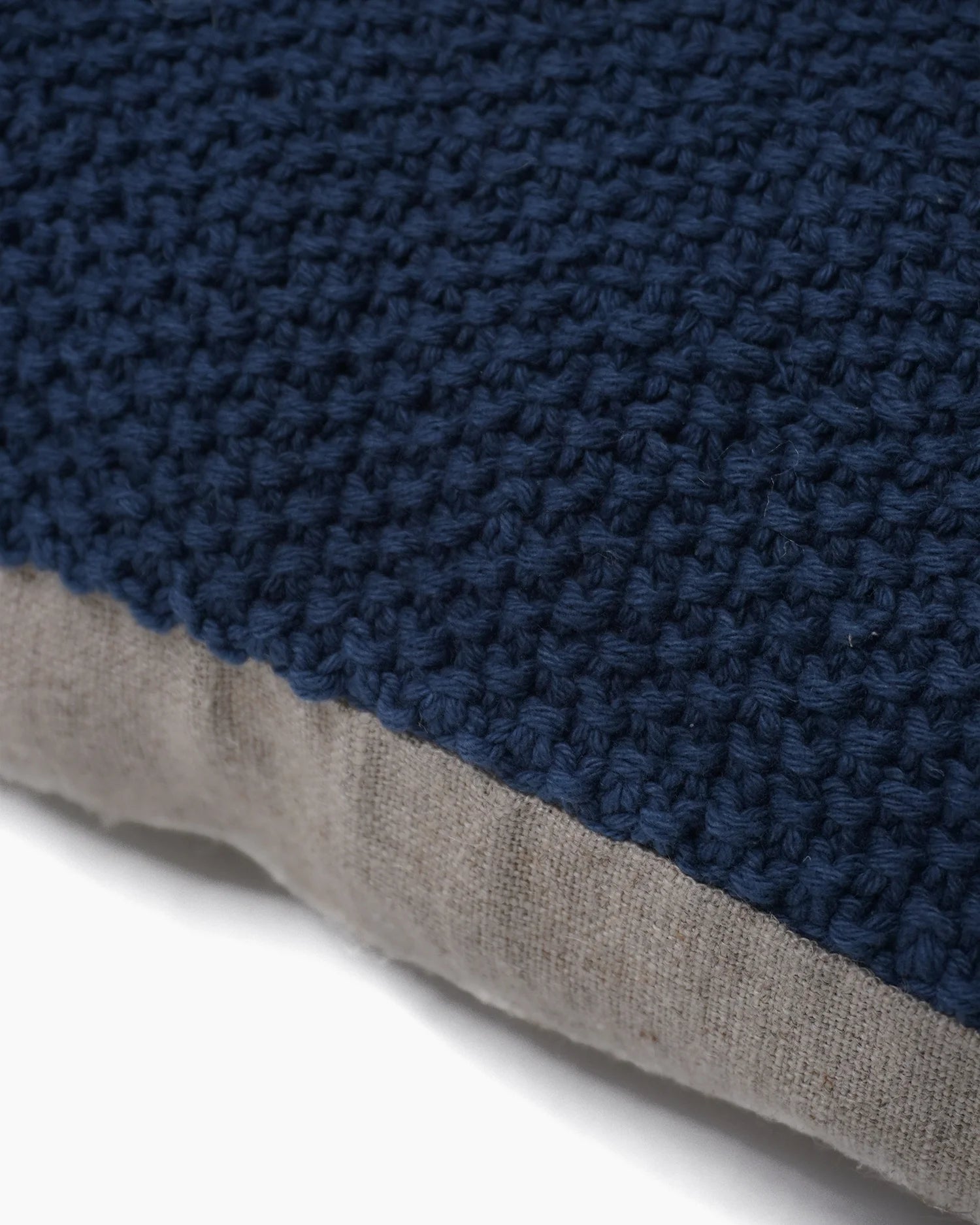 Textured Cotton Pillow Cover - Individual / Indigo Secondary image