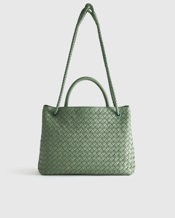 Romy Handwoven Satchel - One Size / Cognac