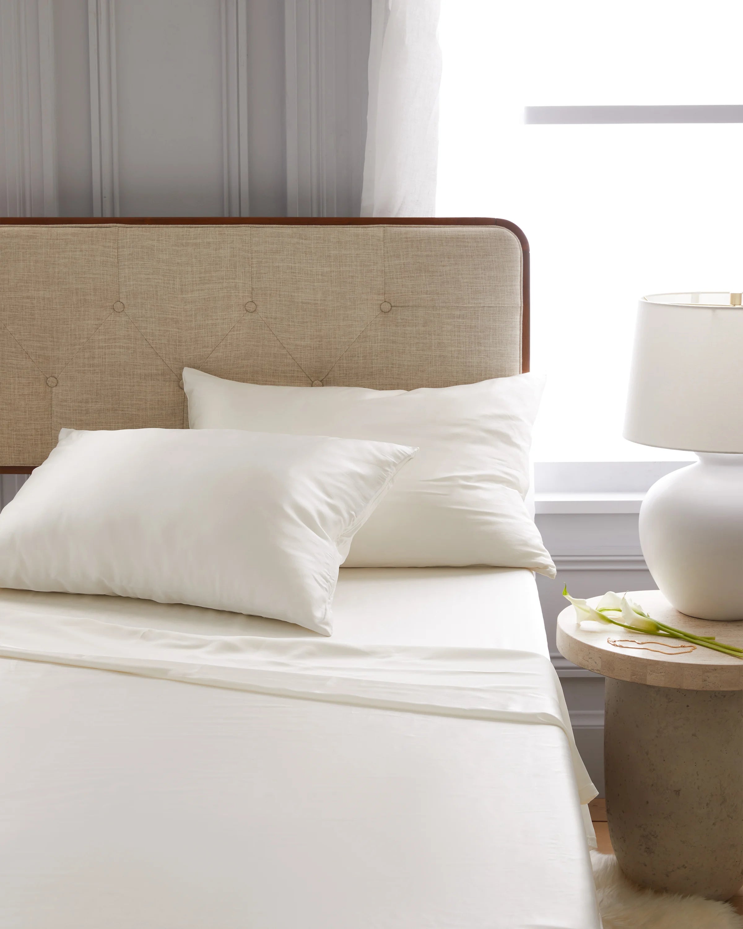 Mulberry Silk Sheet Set - Queen / Ivory Secondary image