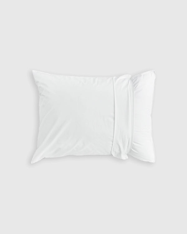 100% Cotton Pillow Protectors (Set of 2) - Standard / White