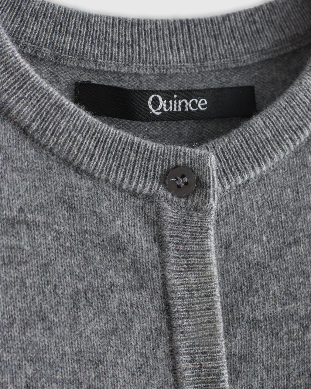 Washable Cashmere Cardigan - 6 / Heather Grey