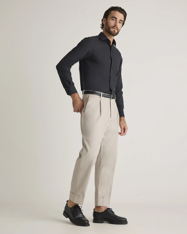 Organic Cotton Cashmere Dress Shirt - XS / Pale Blue