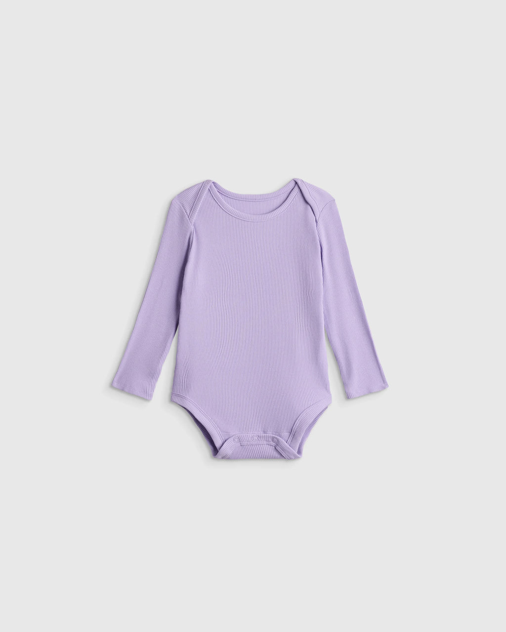 Softest Rib Long Sleeve Bodysuit - 0-3M / Violet Mist