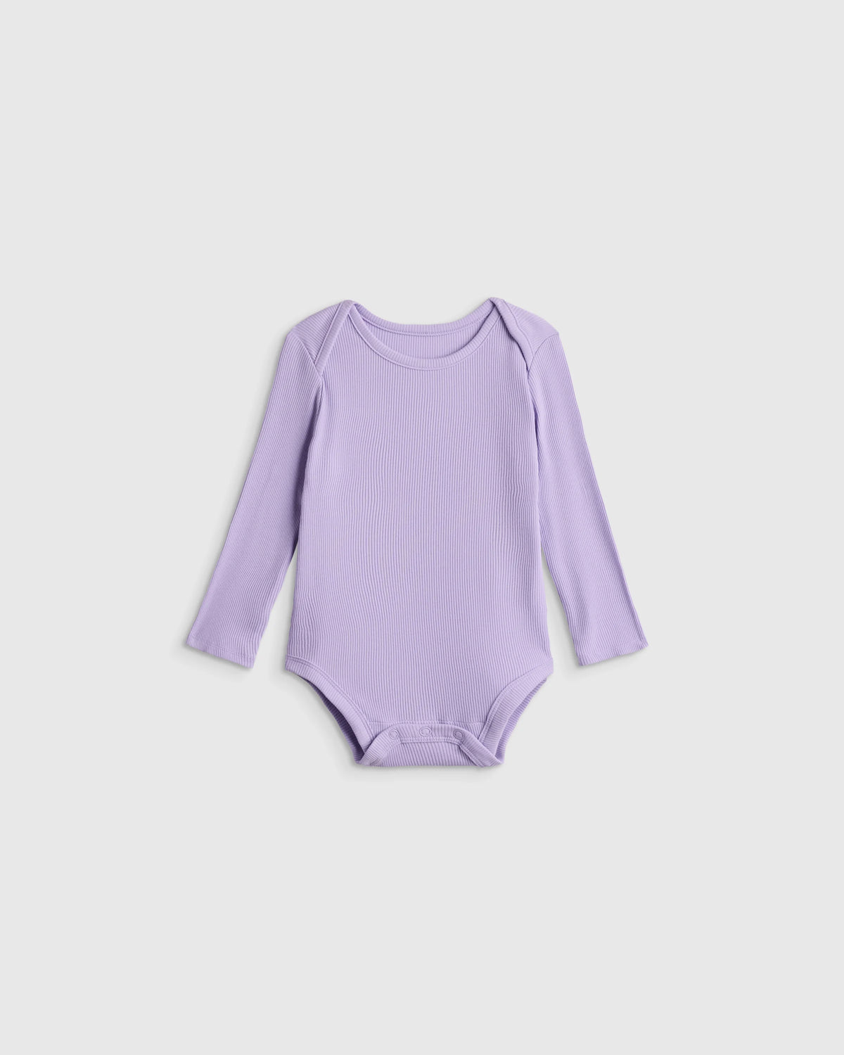 Softest Rib Long Sleeve Bodysuit - 0-3M / Violet Mist Main image