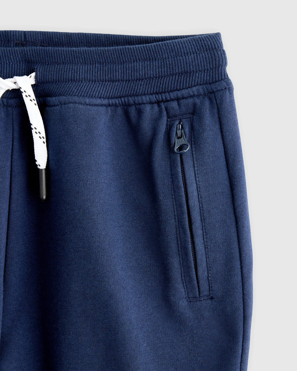 Organic Cotton French Terry Reinforced Knee Slim Jogger - 6 / Navy