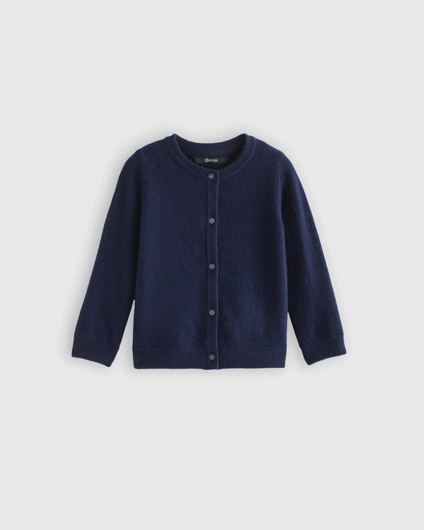 Washable Cashmere Cardigan - 2T / True Navy