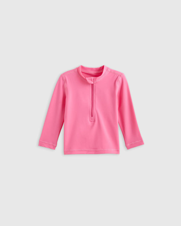 Long Sleeve Zip-Up Rash Guard - 0-3M / Yellow