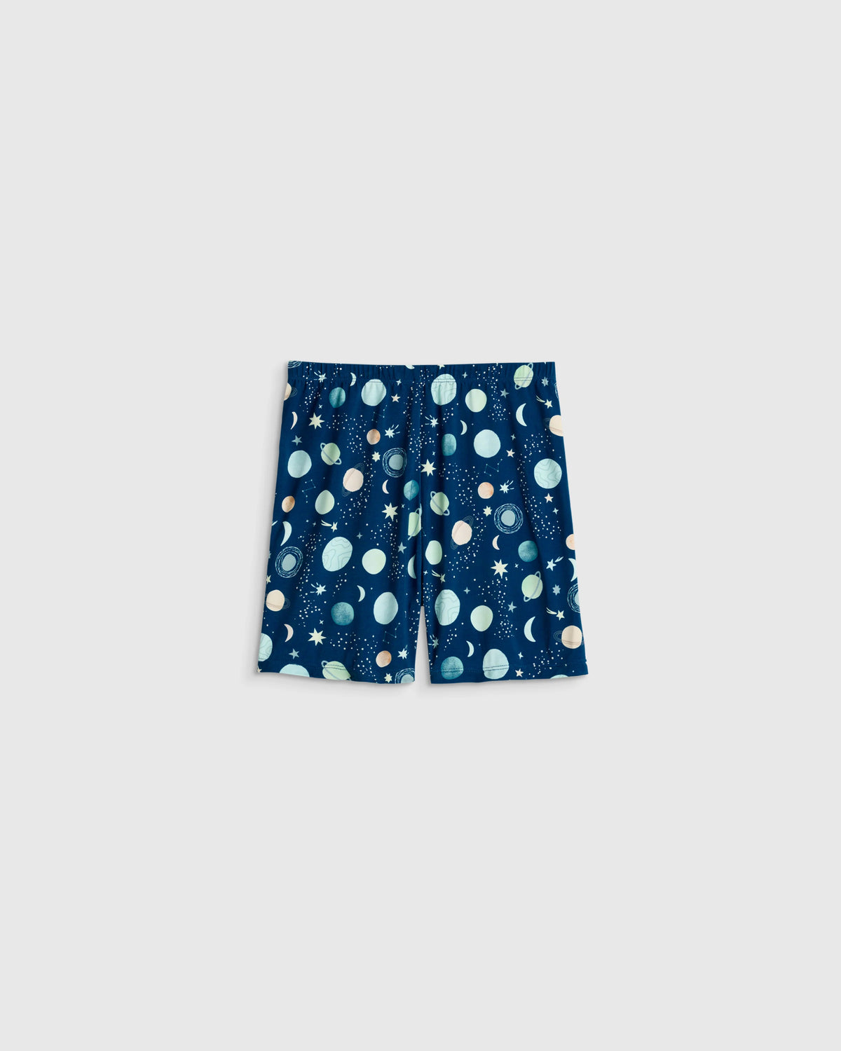 Bamboo Short Sleeve and Shorts Pajama Set - 2T / Lavender Hearts