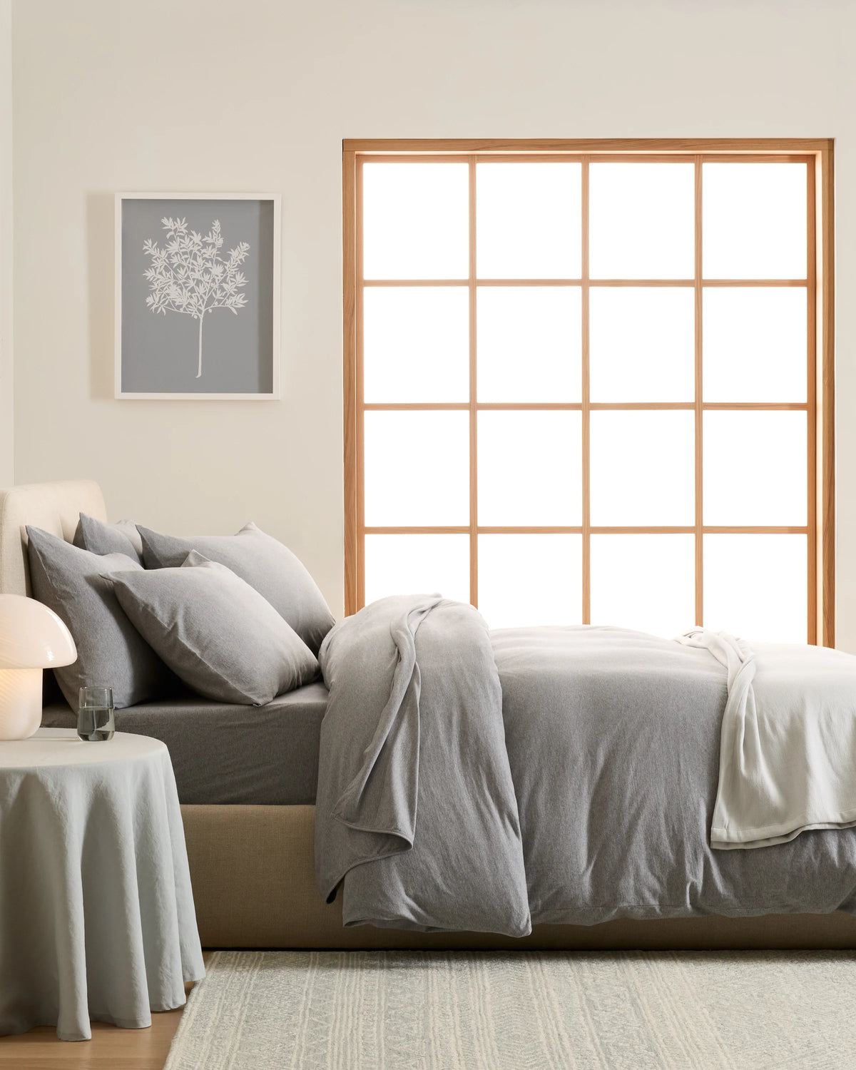 Organic Jersey Duvet Cover - Twin / Light Blue