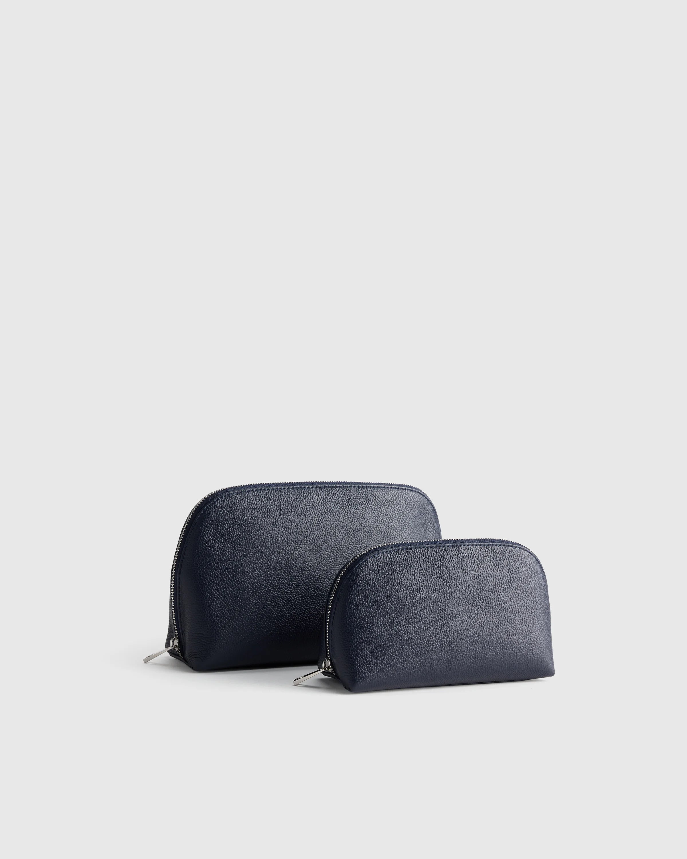 Italian Leather Pouch Travel Set - One Size / Deep Navy Secondary image