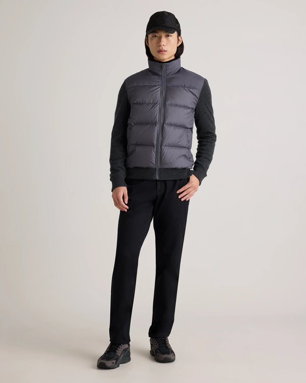 Mixed Media Down and Cashmere Jacket - S / Black