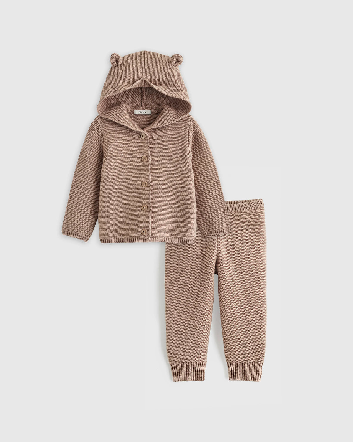 100% Organic Cotton Sweater Set - 0-3M / Ivory
