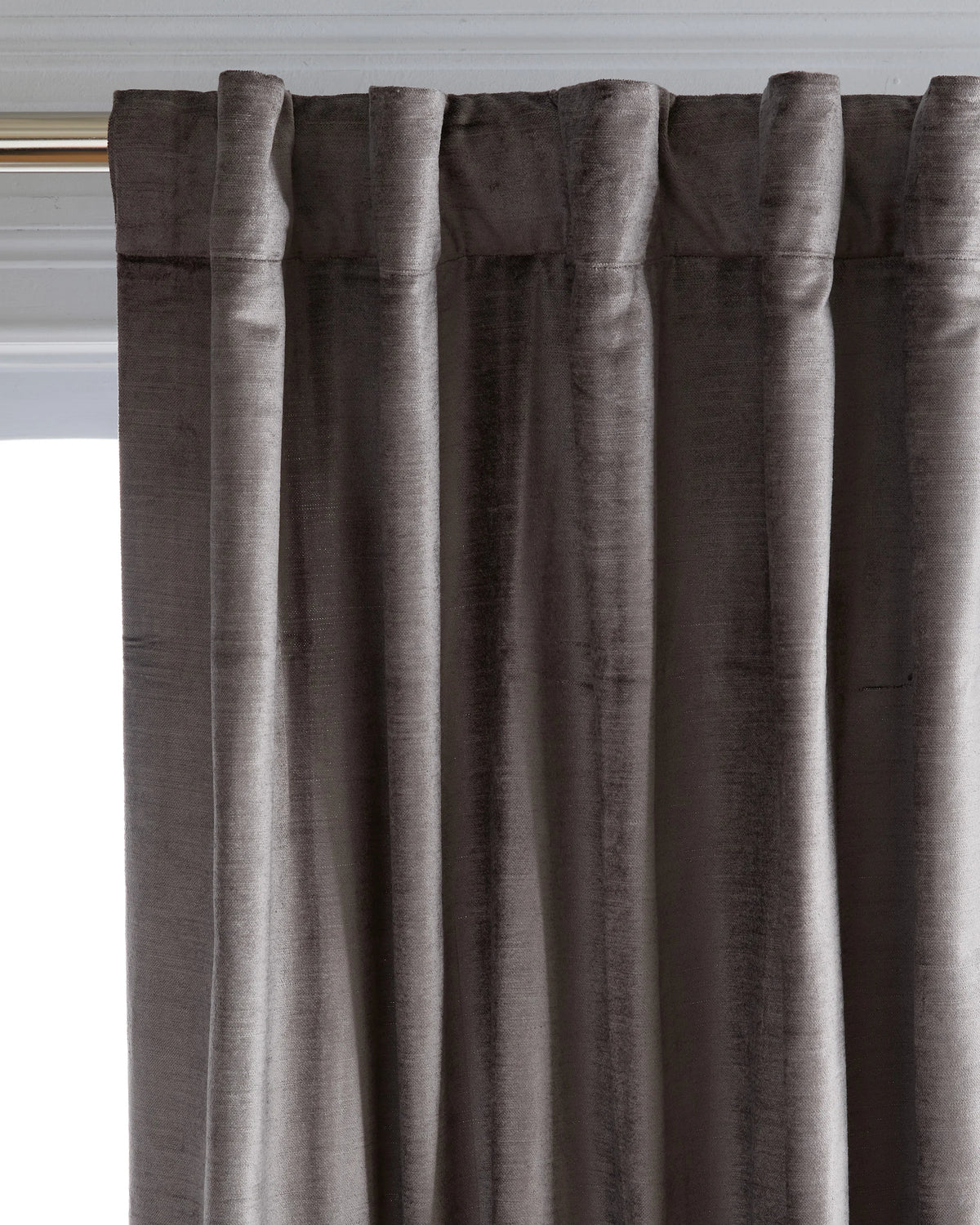 Luster Velvet Curtain - Single Panel - 48x84 / Champagne