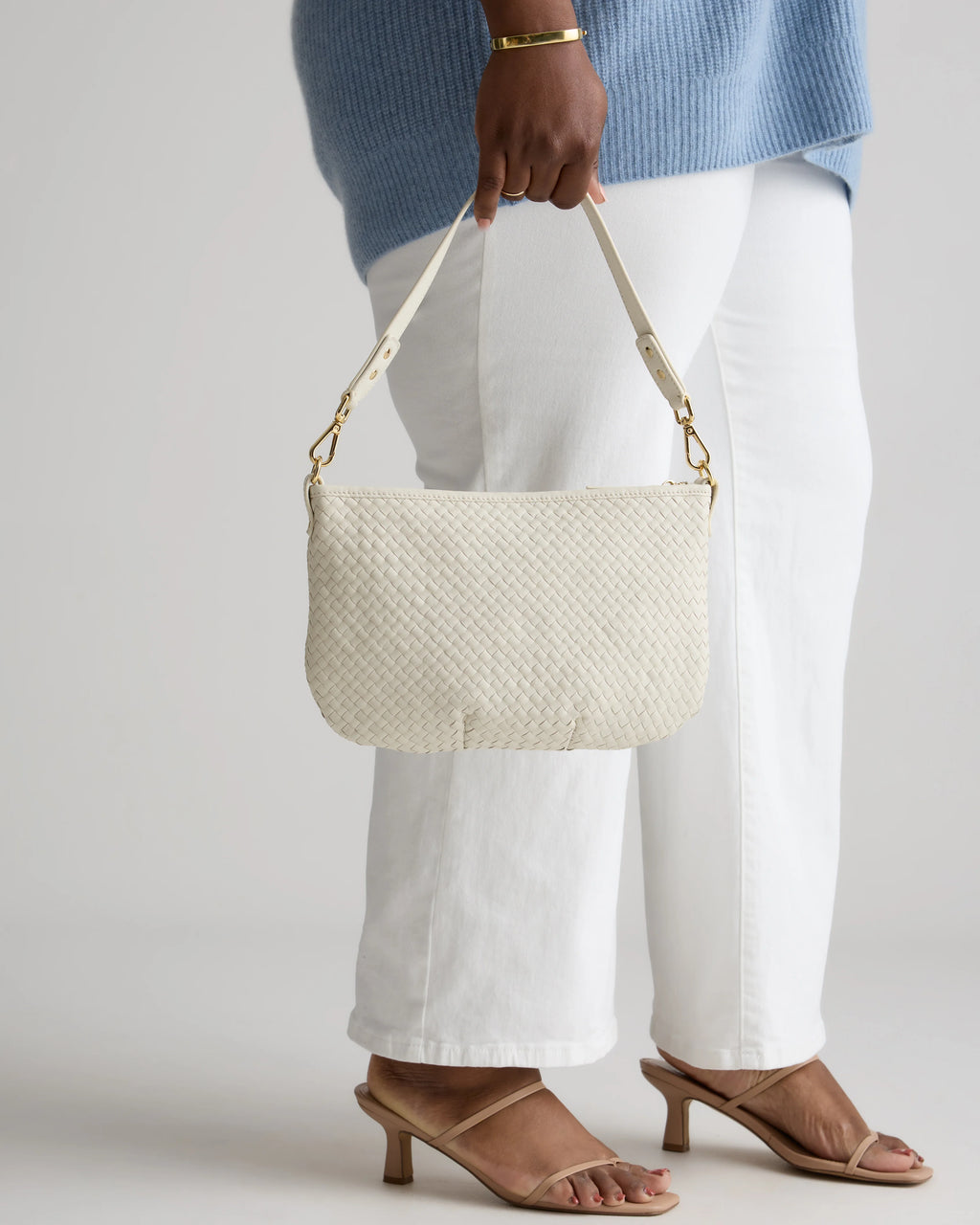 Sloane Handwoven Mini Shoulder Bag - One Size / Cognac